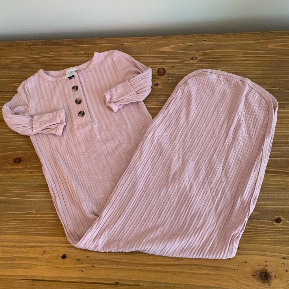 Lou Lou Pink Tie Gown size 3-6mo